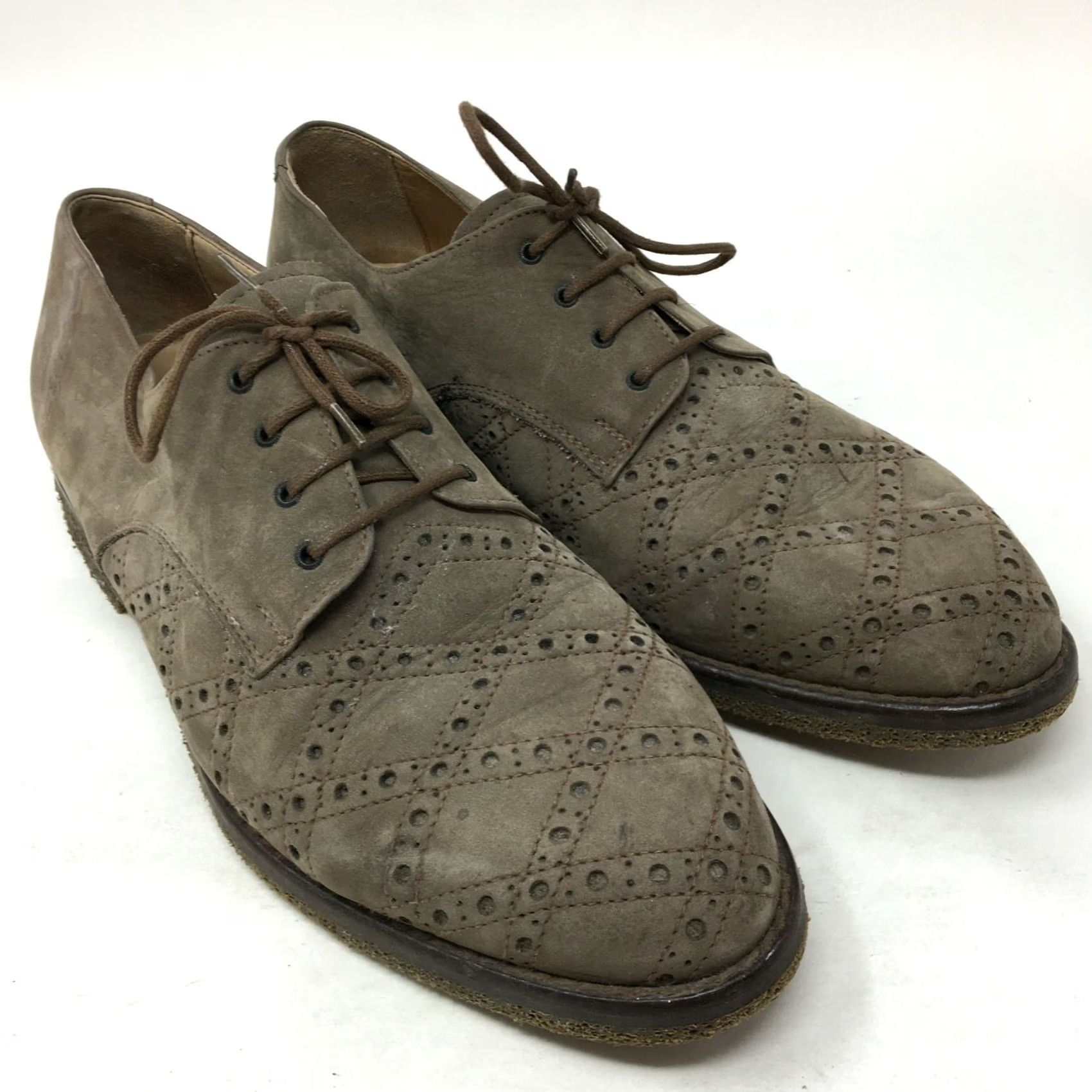 Kenneth Cole Kenneth Cole New York Mens 8.5 Oxfords Casual Lace Up Brown Leather Perf Dress Shoes Mens Size US 9 / EU 42 - 3 Thumbnail