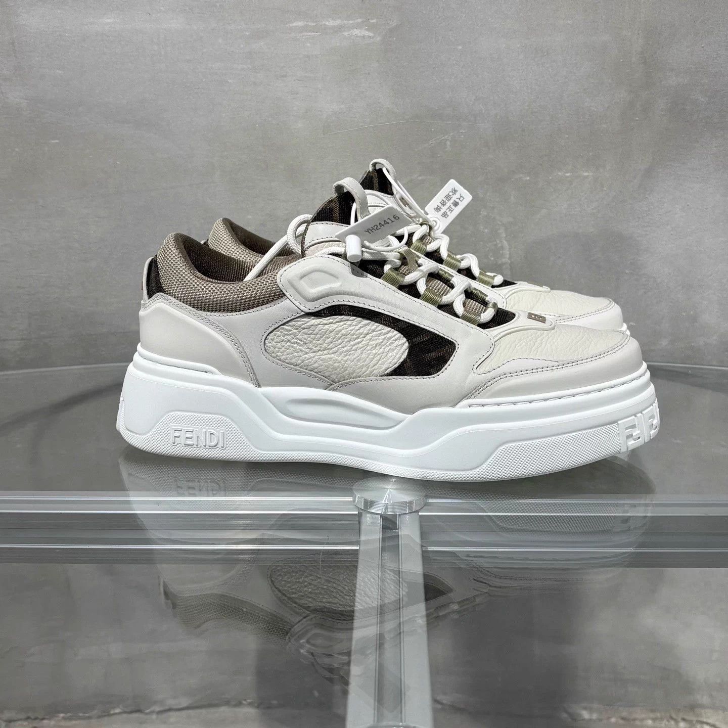 Fendi Fendi white platform sneakers 42 Size US 9 / EU 42 - 4 Thumbnail