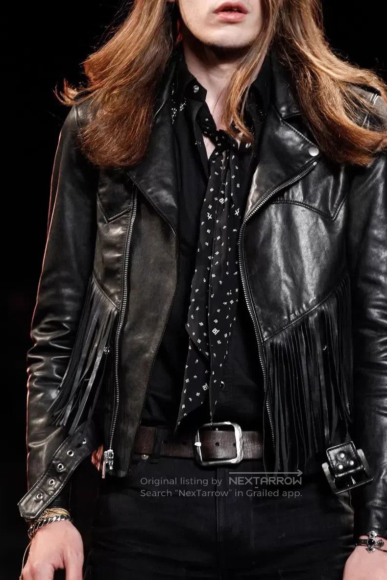 Saint Laurent Paris Saint Laurent Paris Motorcycle Leather Jacket Size US S / EU 44-46 / 1 - 9 Thumbnail