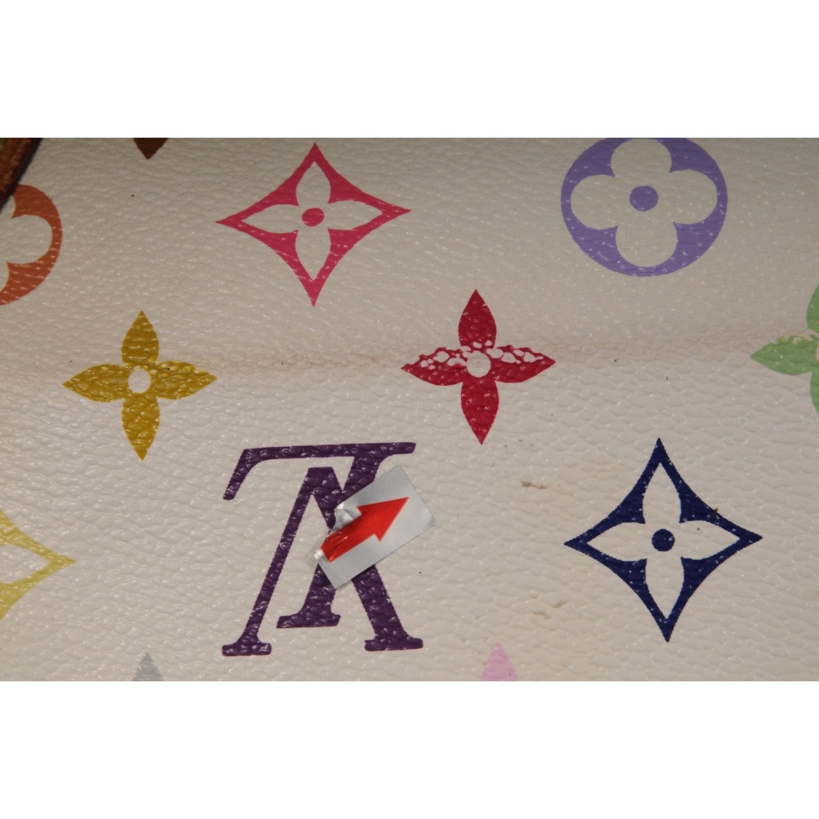 Louis Vuitton Ursula Shoulder Bag White Multicolor Takashi Murakami Size ONE SIZE - 13 Thumbnail