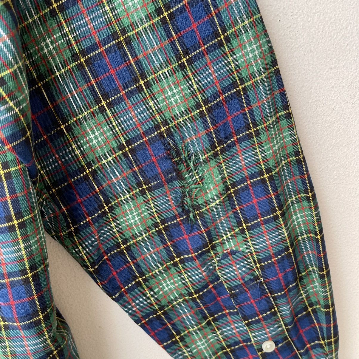 Polo Ralph Lauren Vintage 90s Ralph Lauren "Blake" Plaid Shirt Thrashed Size US L / EU 52-54 / 3 - 9 Thumbnail