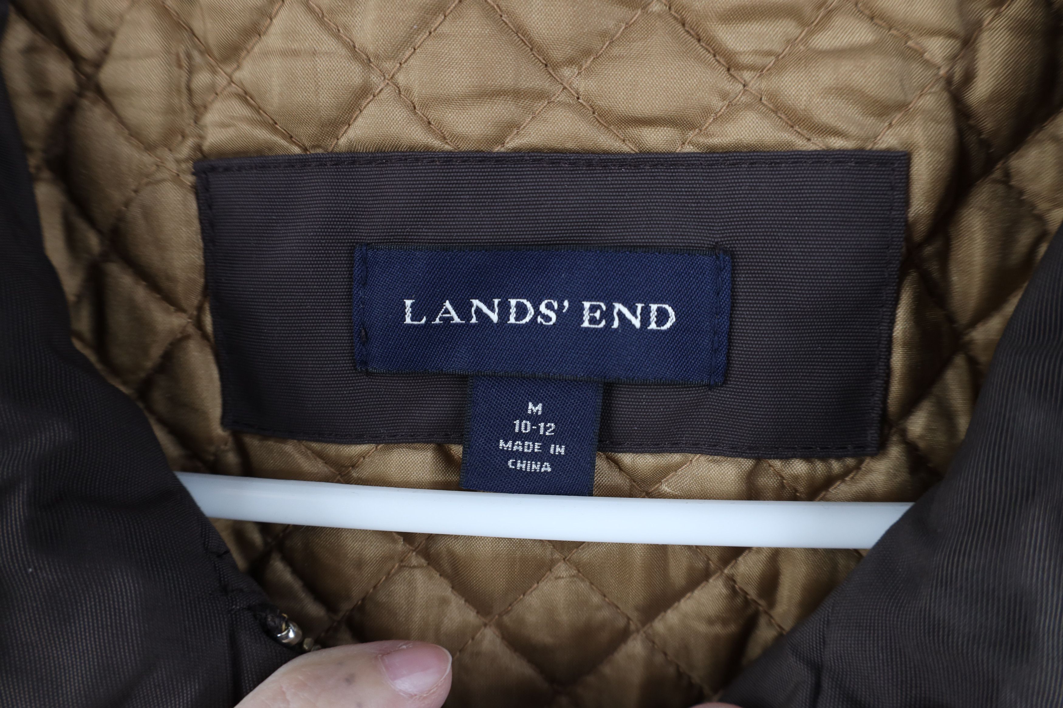 Lands' End Vintage Lands End Quilted Buckle Collar Jacket Brown Size M / US 6-8 / IT 42-44 - 10 Thumbnail