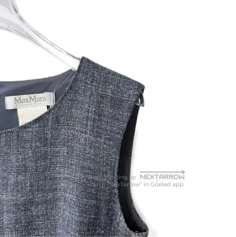 Max Mara MaxMara Gray Cotton Blend Dress for Women . Size XS / US 0-2 / IT 36-38 - 3 Thumbnail
