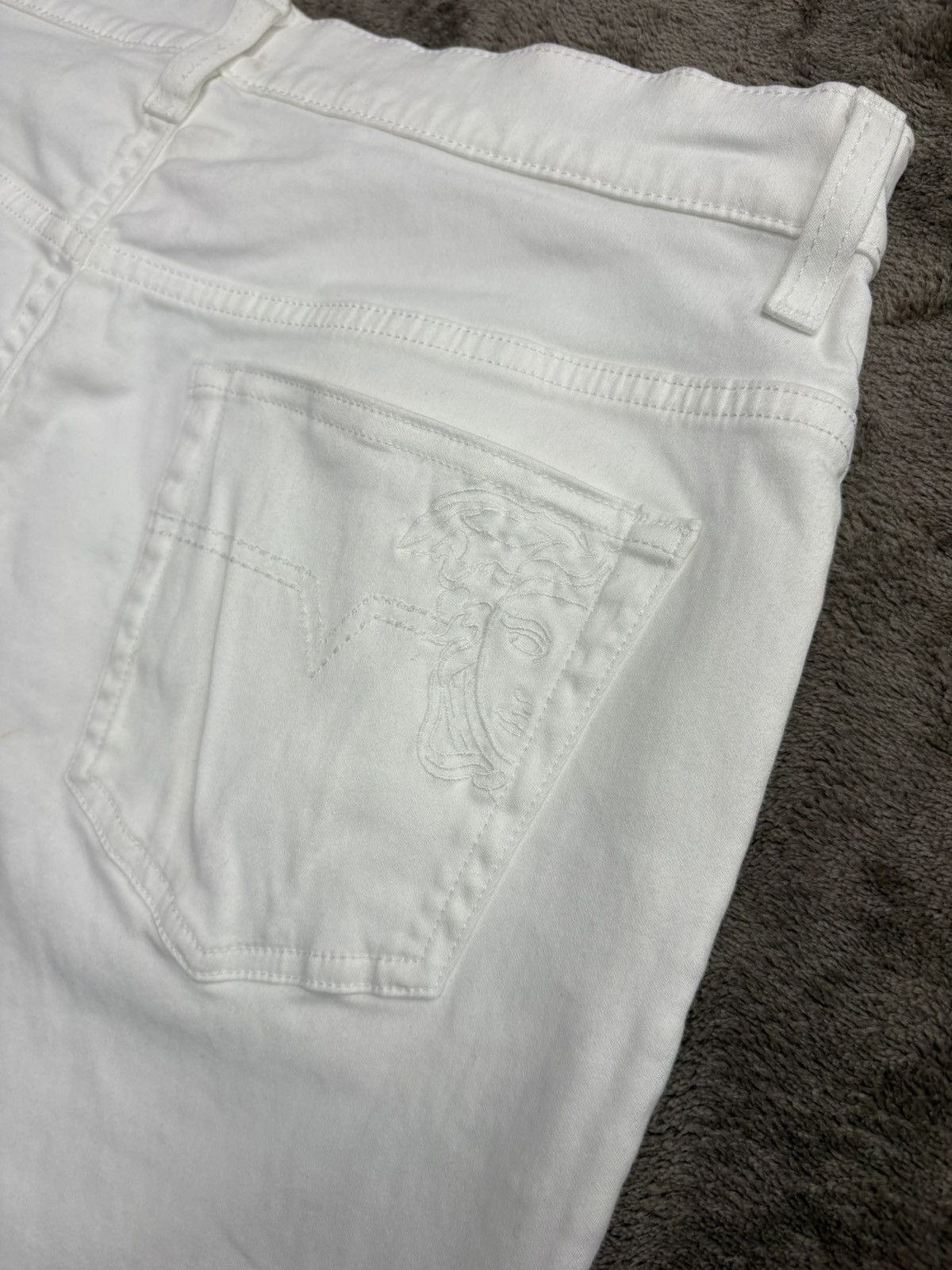 Versace Versace White Jeans Slim / Regular Classic Size US 31 - 7 Thumbnail