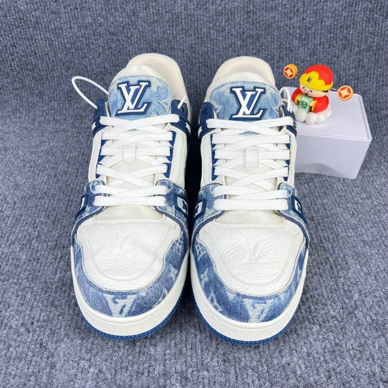 Louis Vuitton Louis Vuitton Denim Trainer Fashion Sneakers -2508 Size US 9.5 / IT 39.5 - 2 Thumbnail