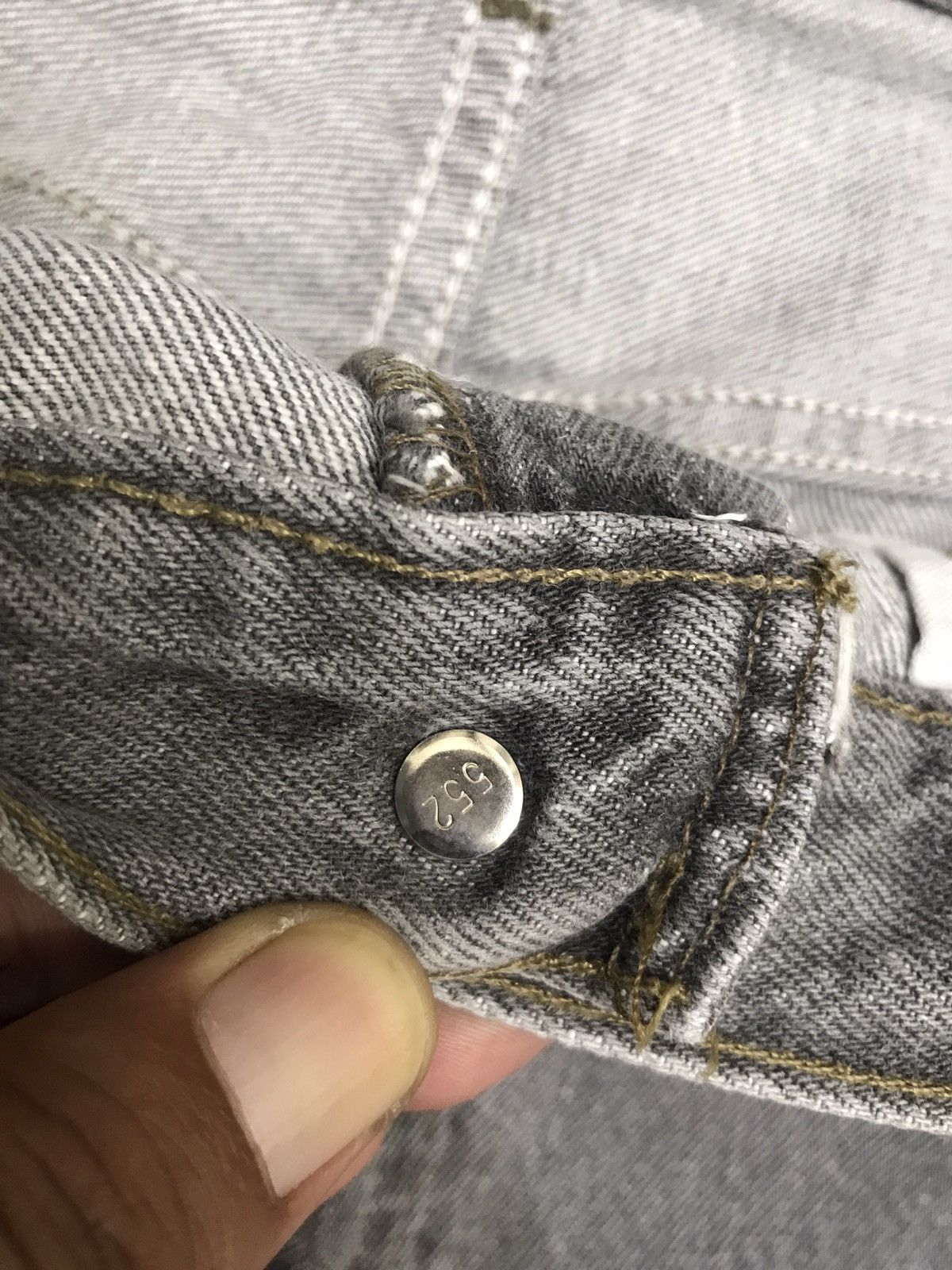 Levi's VL213 Vintage Levis 501 Black Wash Jeans Size US 29 - 5 Thumbnail