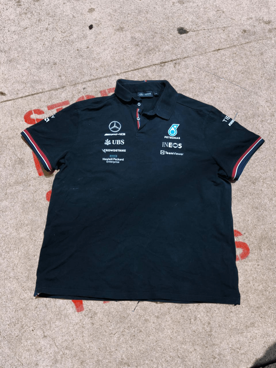 Mercedes-Benz MERCEDES AMG PETRONAS MOTOSPORT TEAM ISSUE POLO SHIRT Size US XXL / EU 58 / 5 - 1 Thumbnail