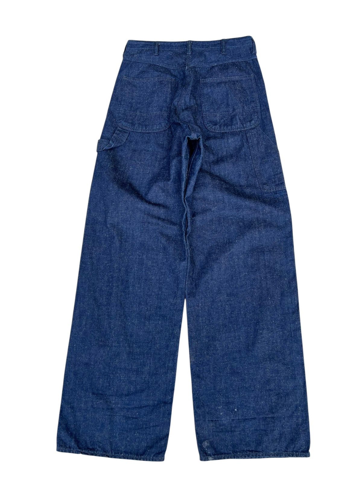 Freewheelers APACHE Japan Indigo Blue Denim Loose Military Work Jeans Size US 29 - 15 Thumbnail