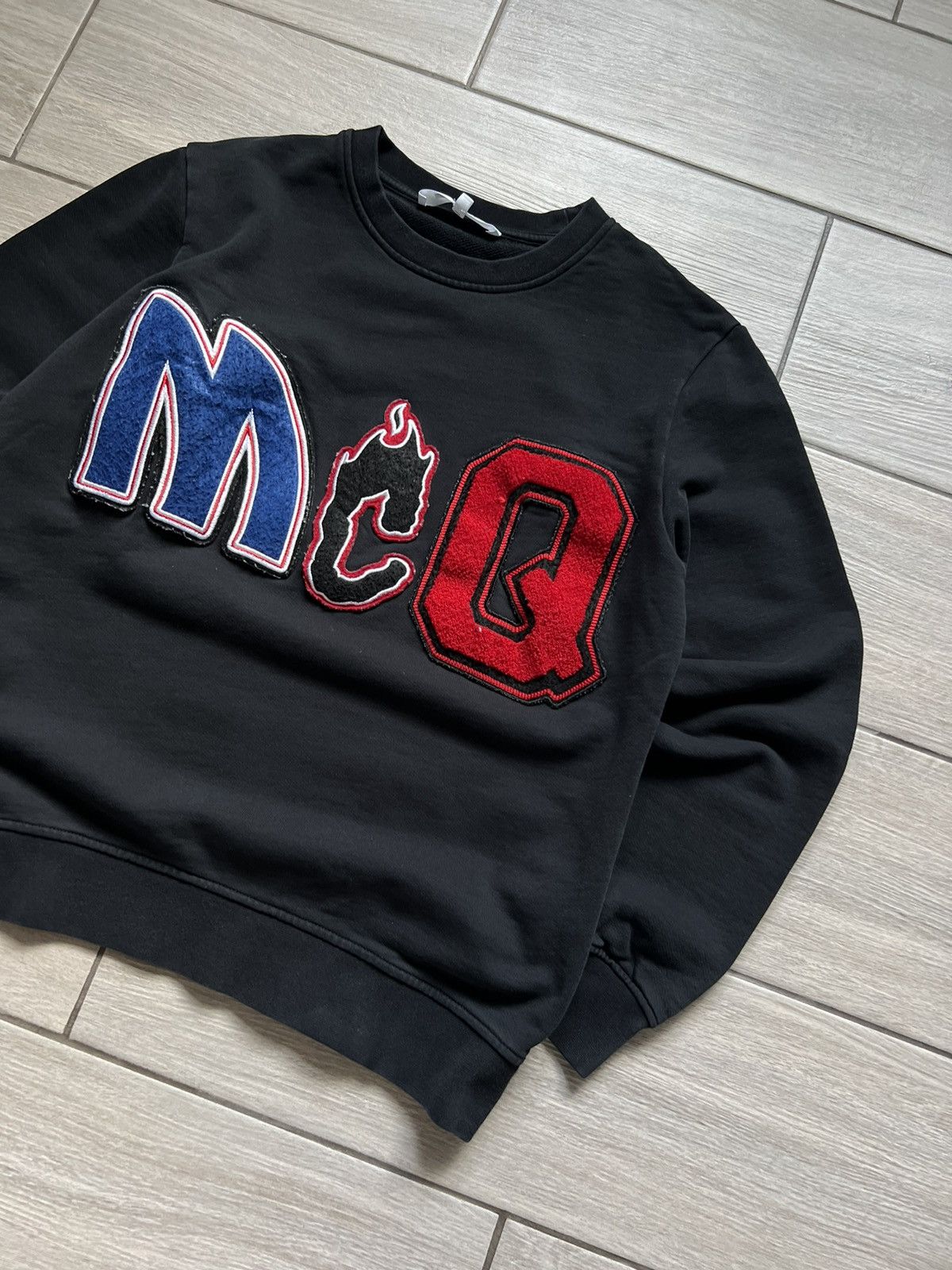 Alexander McQueen McQ Alexander McQueen Black Sweatshirt Type Logo Size US S / EU 44-46 / 1 - 3 Thumbnail