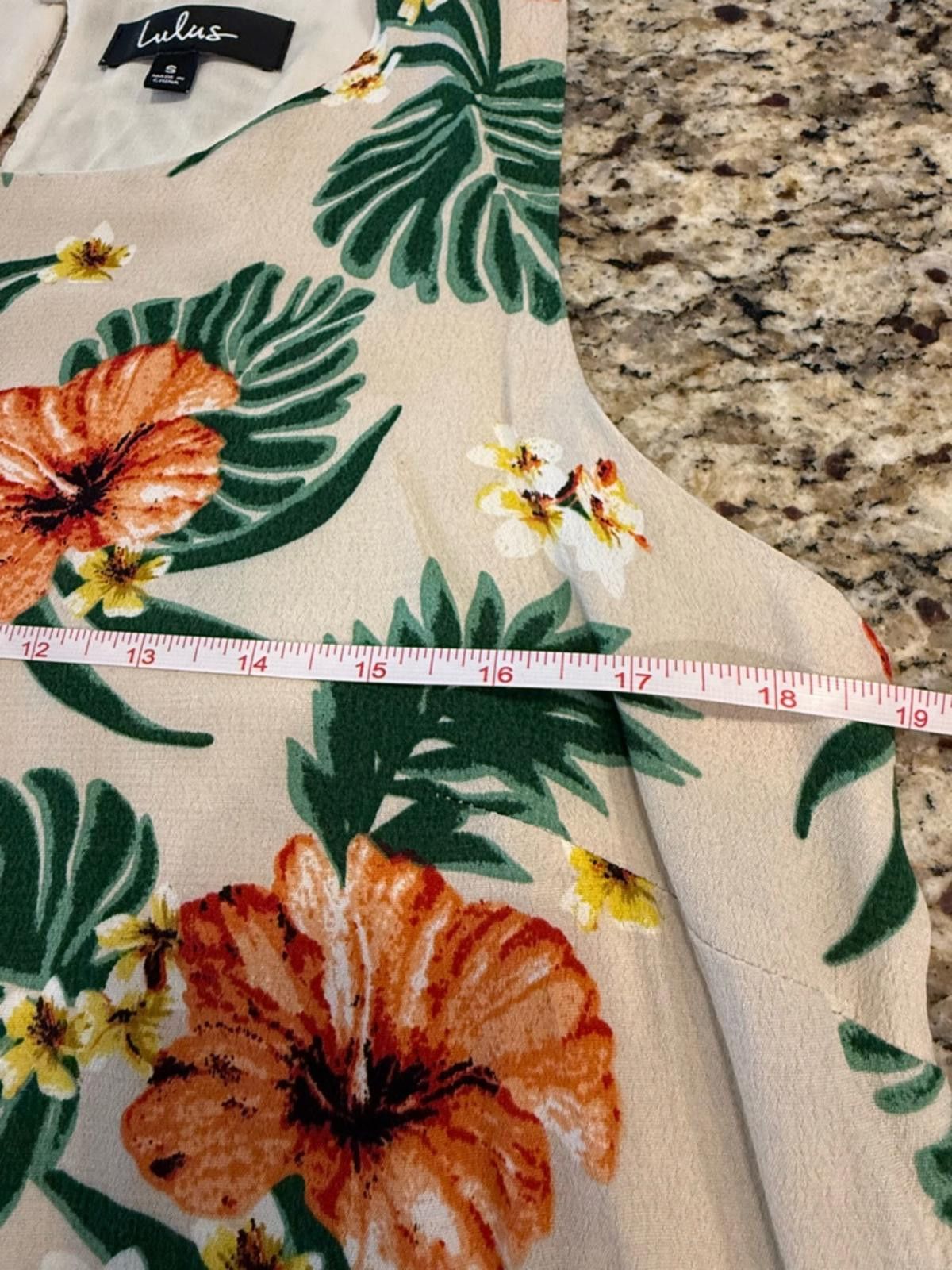 Lulus Lulu’s tropical floral colorful sheath tank dress SZ SM Size S / US 4 / IT 40 - 10 Thumbnail
