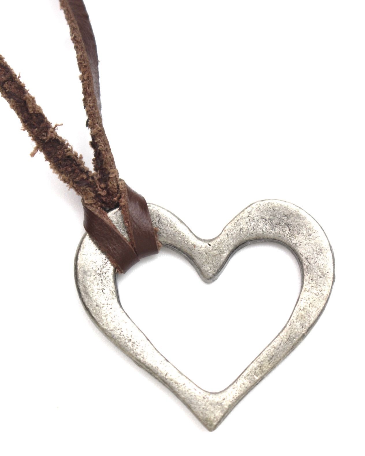 Hysteric Glamour 2000S JAPANESE MADE OPEN HEART LEATHER CORD NECKLACE Size ONE SIZE - 2 Thumbnail