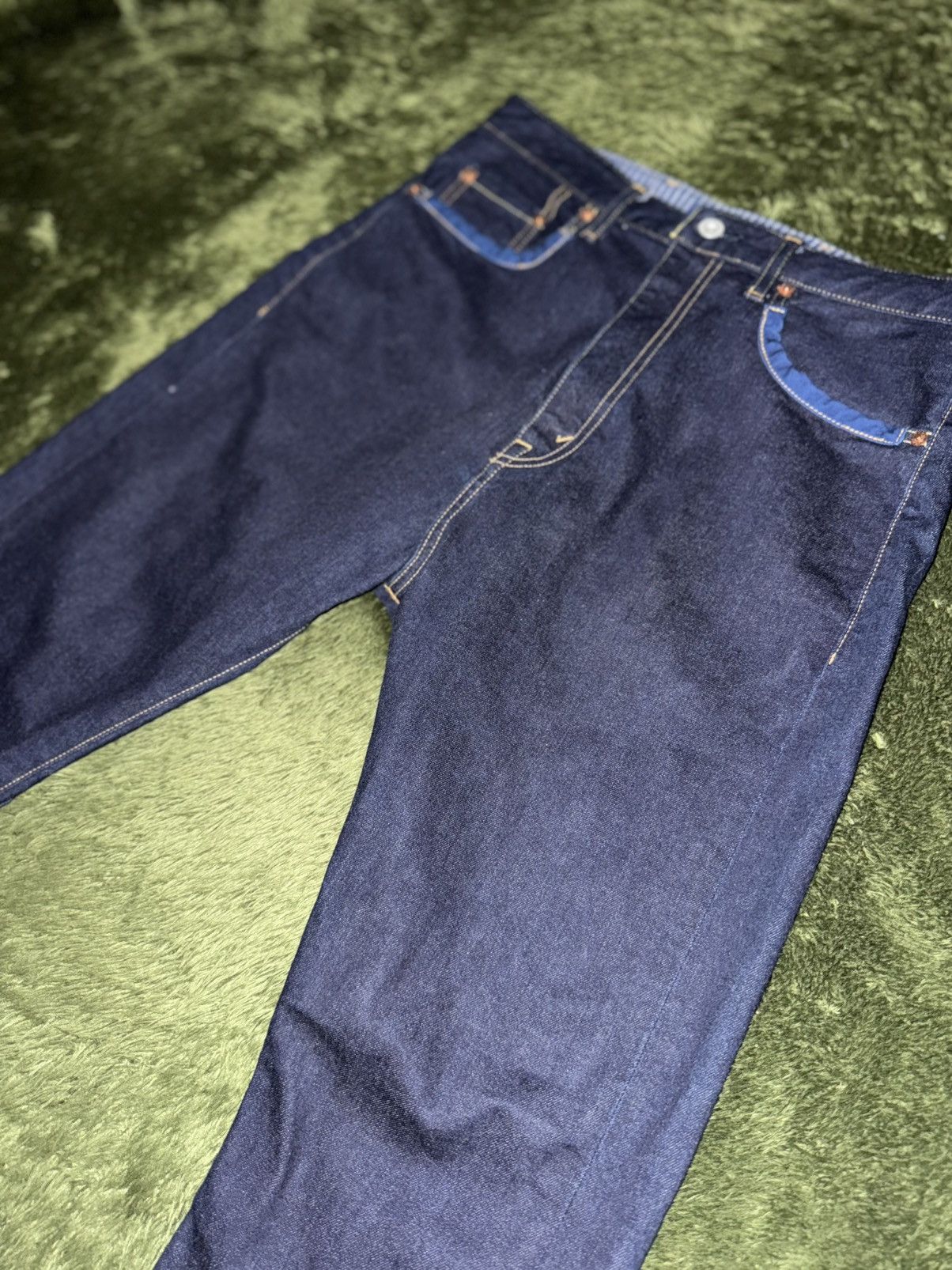 Junya Watanabe [S] Junya Watanabe 14AW Cinch-Back Sarouel Denim pants Size US 32 / EU 48 - 7 Thumbnail