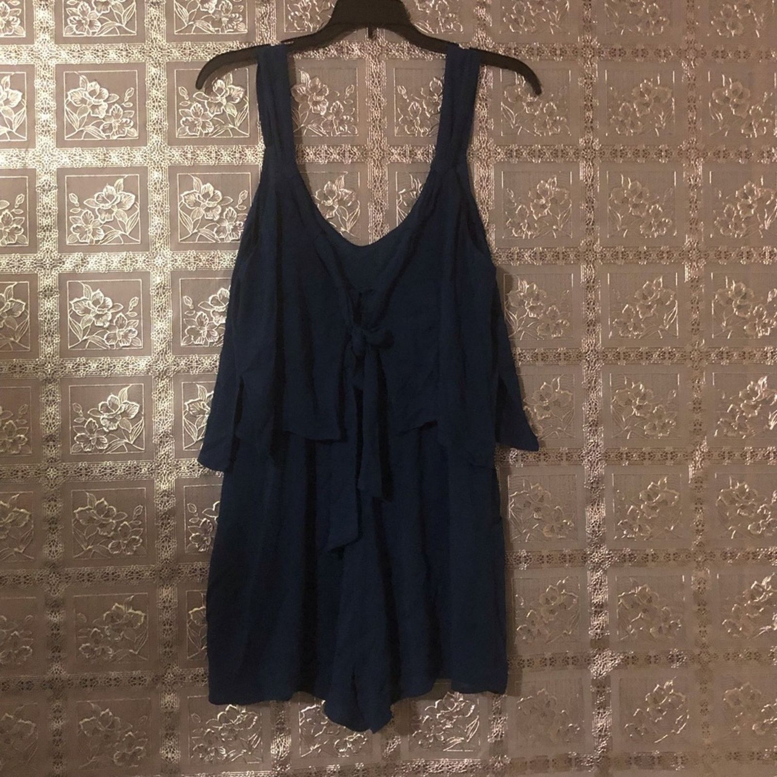 Other NWT Needlework Navy Blue V-Neck Romper Size 28" / US 6 / IT 42 - 7 Thumbnail