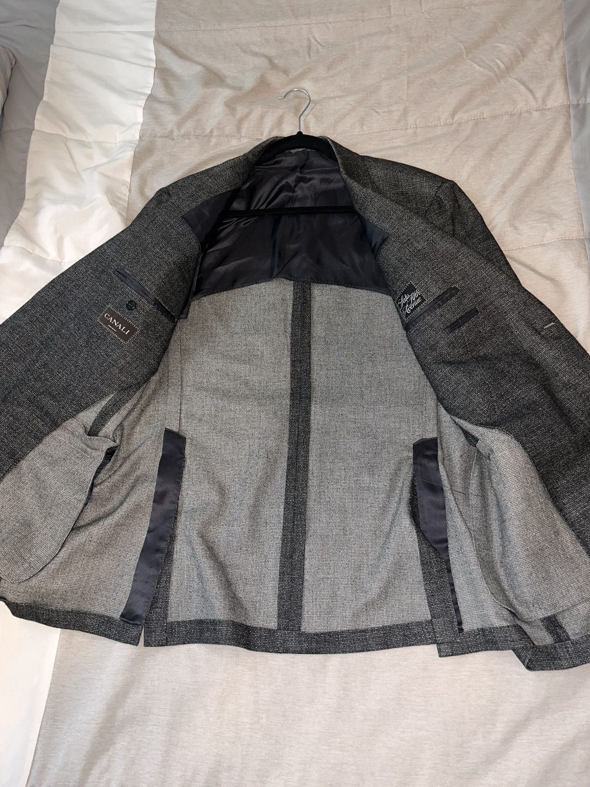 Canali Wool Cashmere & Silk Blend Blazer by Canali Made in Italy Size 44R - 3 Thumbnail