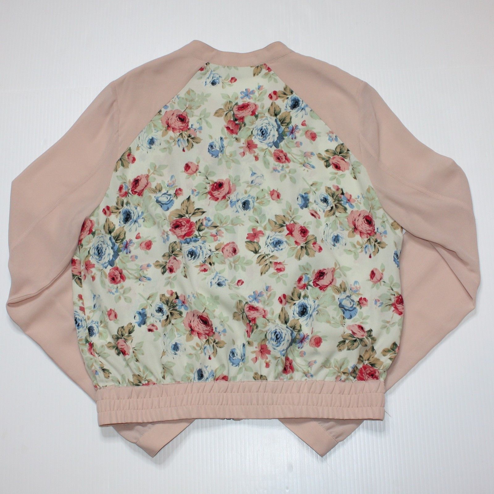 Other Fate Varsity Blooms Blush Floral Print Bomber Jacket Size M / US 6-8 / IT 42-44 - 11 Thumbnail