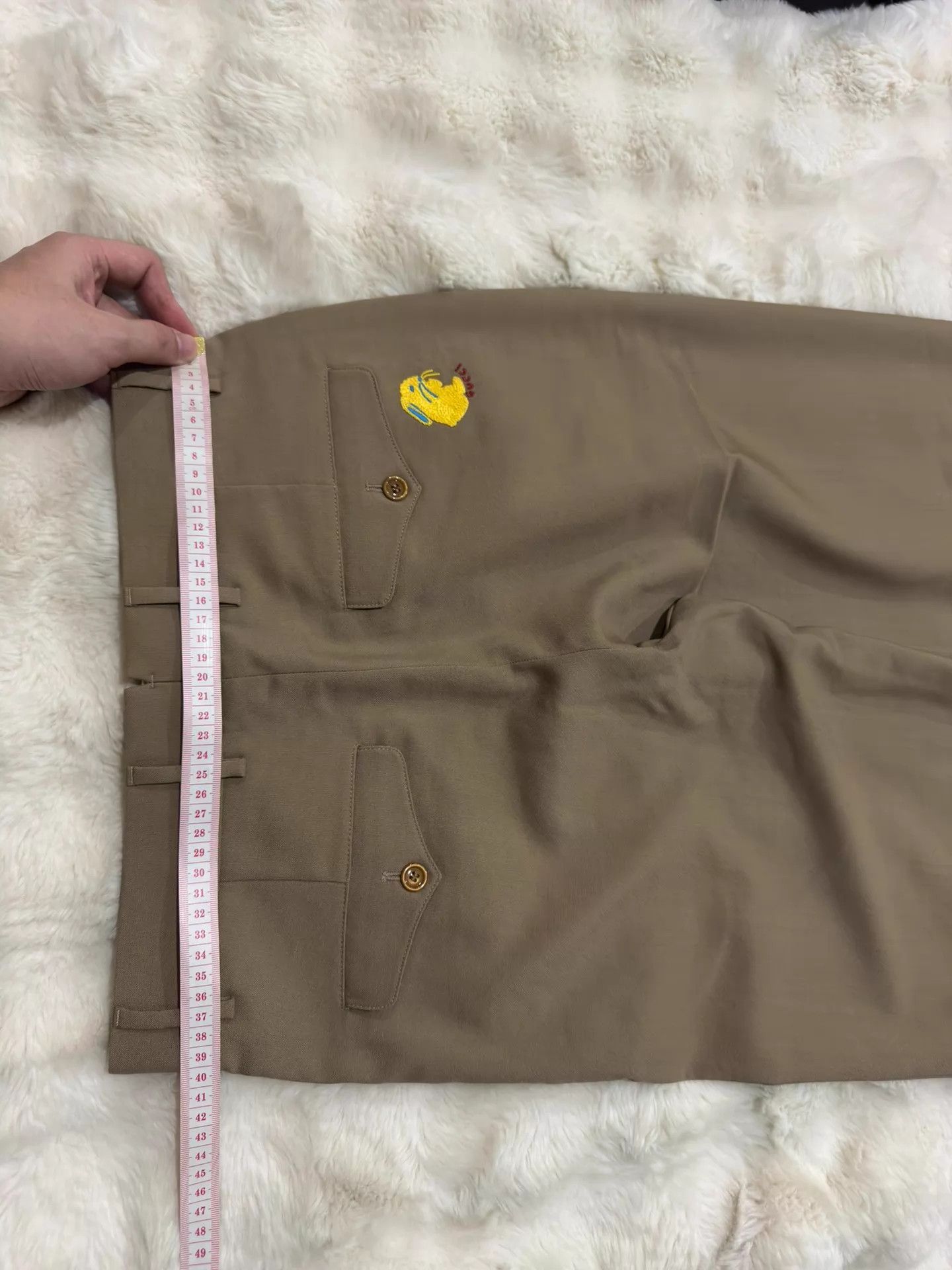 Gucci Gucci Khaki Rabbit Logo Wide Leg Pants 44 Size US 28 / EU 44 - 6 Thumbnail