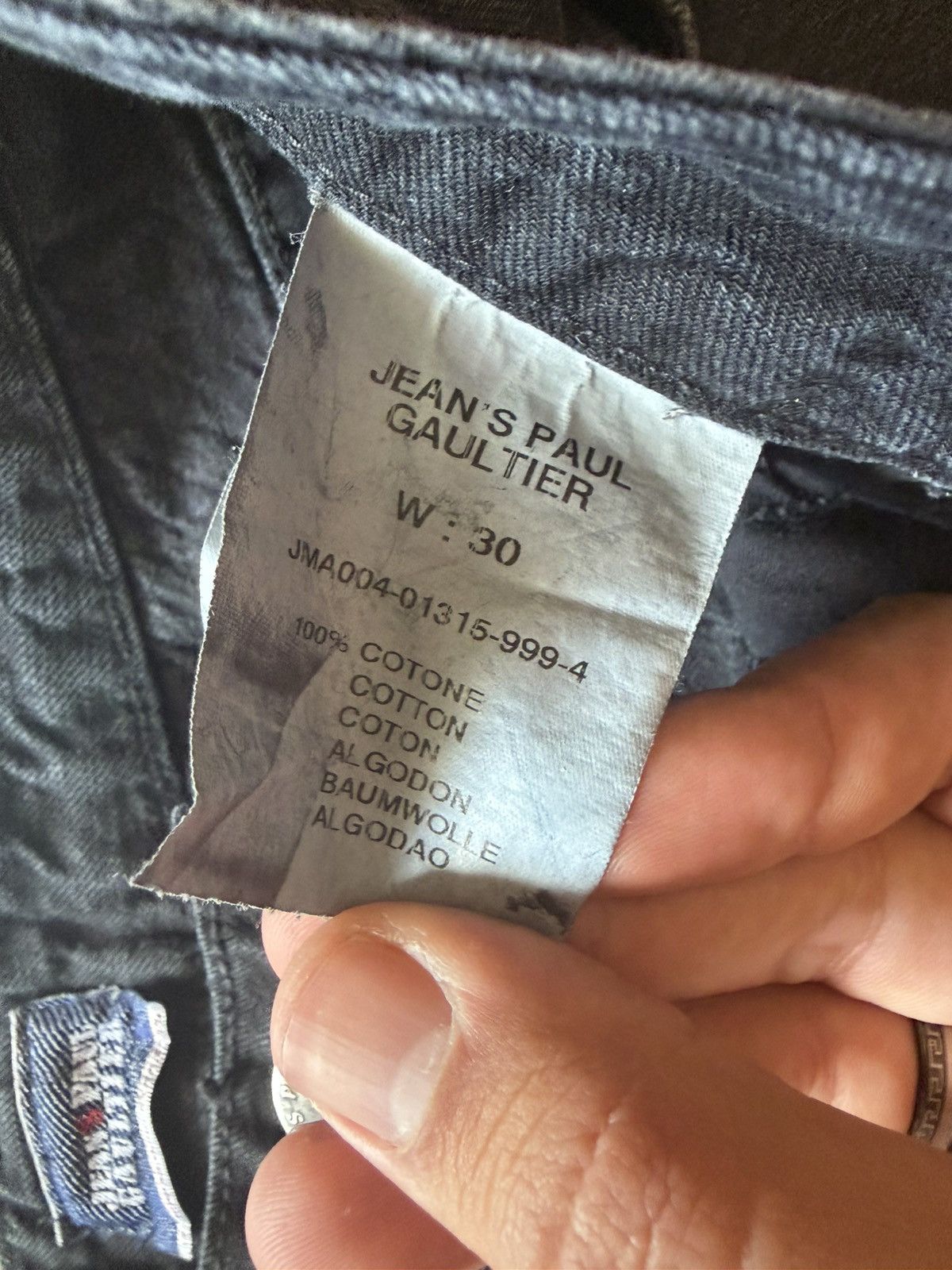 Jean Paul Gaultier Jean Paul Gaultier Black Jeans Size US 30 / EU 46 - 9 Thumbnail