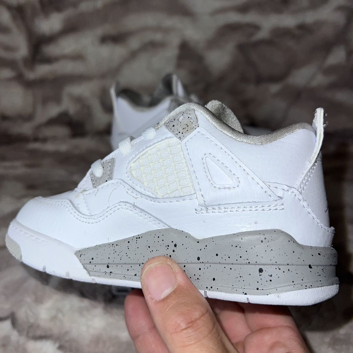 Jordan Brand JORDAN 4 RETRO WHITE OREO (2021)(TD) Size US 9 / EU 42 - 3 Thumbnail