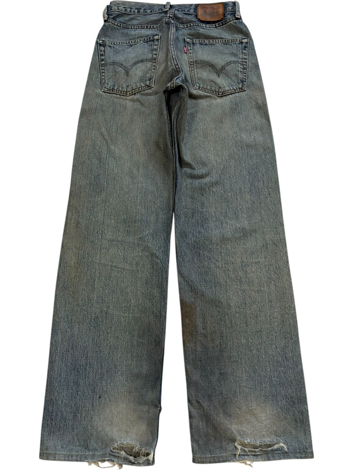 Levi's Vintage 90s Levis 504 Mud Wash Distressed Baggy Jeans Size US 28 / EU 44 - 2 Thumbnail