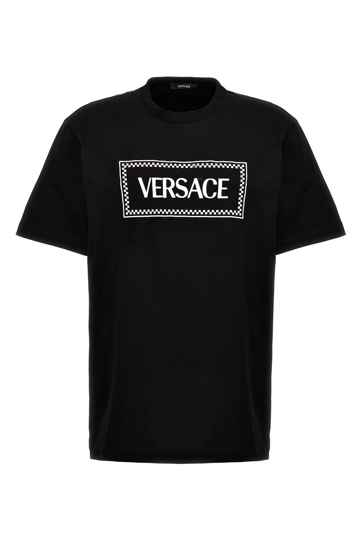image of Versace Logo T-Shirt in Black, Men's (Size Medium)