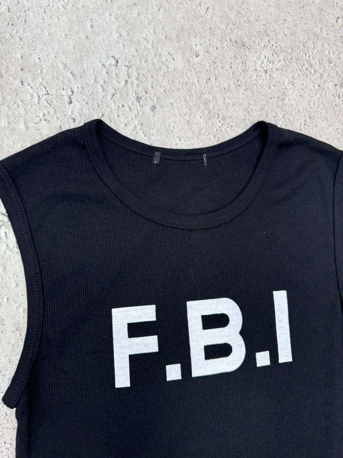 Japanese Brand × Vintage 2000's Vintage FBI TANK TOP X2 Inspector Y2k Size US L / EU 52-54 / 3 - 5 Thumbnail