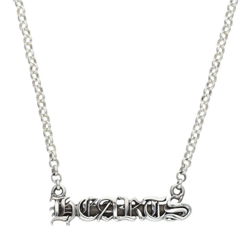 Chrome Hearts Chrome Hearts Silver Roll Chain Hearts Necklace Size ONE SIZE - 1 Thumbnail