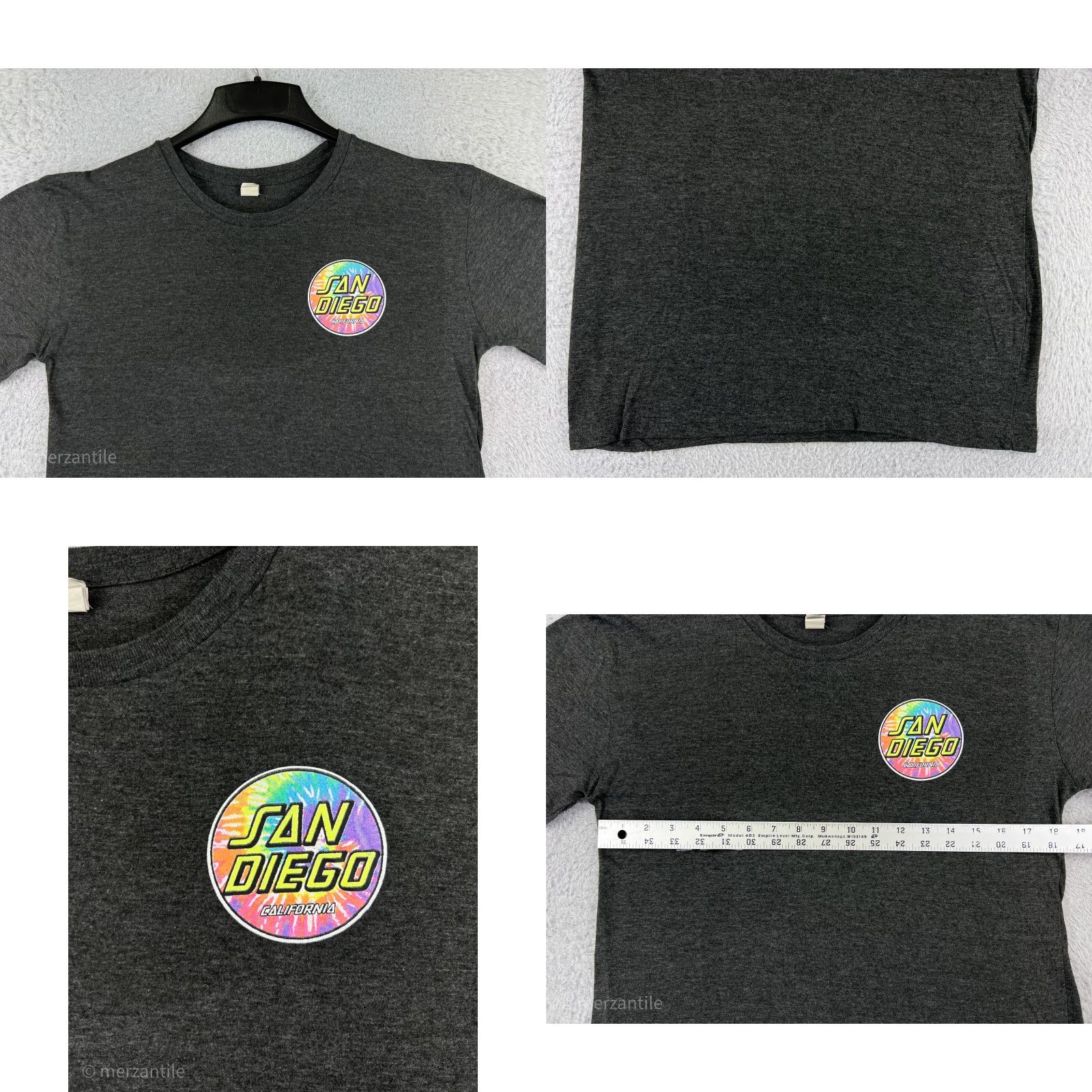 Vintage Santa Cruz San Diego Shirt Womens M Gray Crew Neck T-Shirt California Skate Logo Beach Size M / US 6-8 / IT 42-44 - 8 Thumbnail