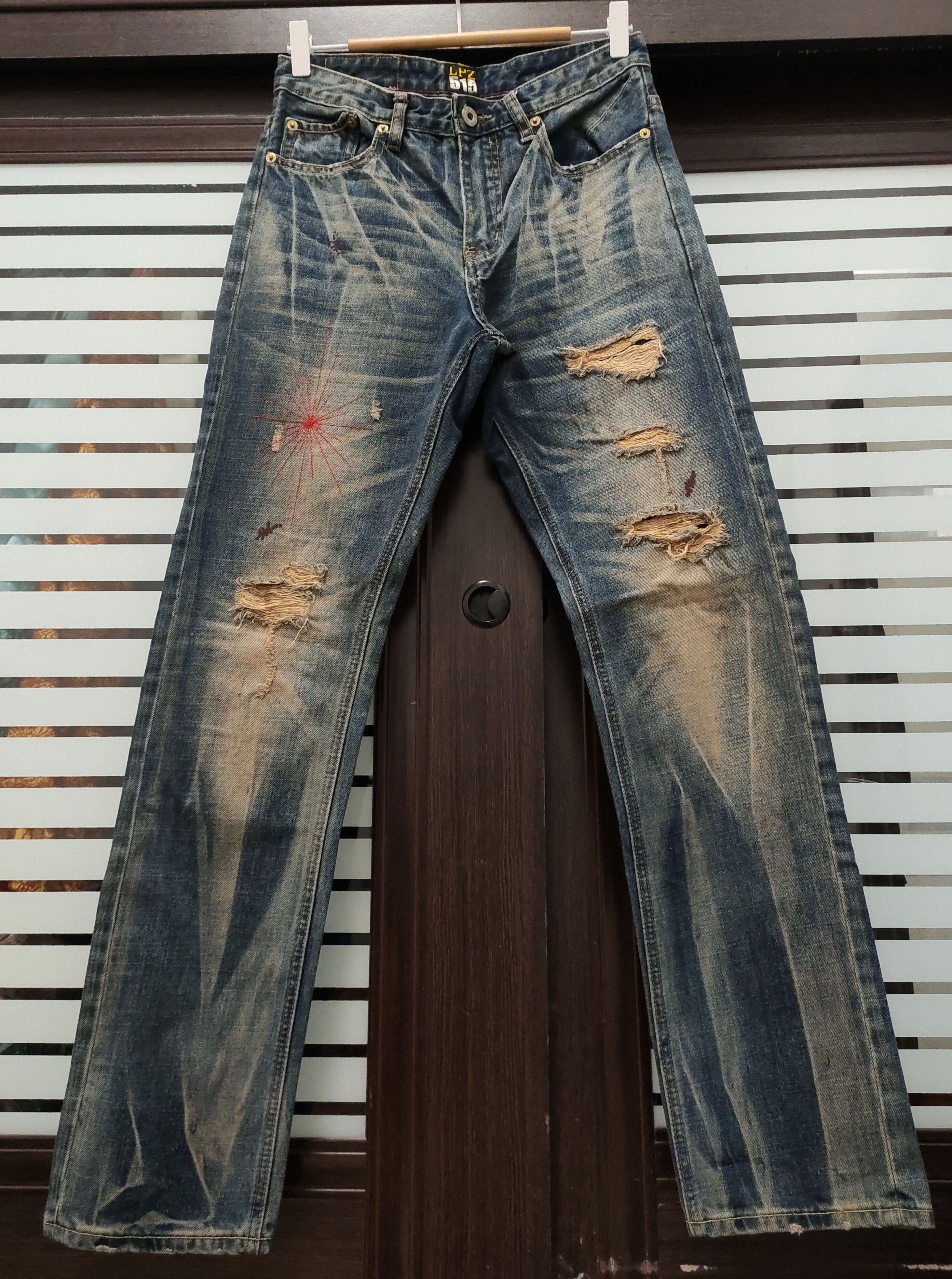 Japanese Brand 💥 Flared Le Petit Zunis 515 Slim Fit Denim 💥 Size US 28 / EU 44 - 1 Thumbnail