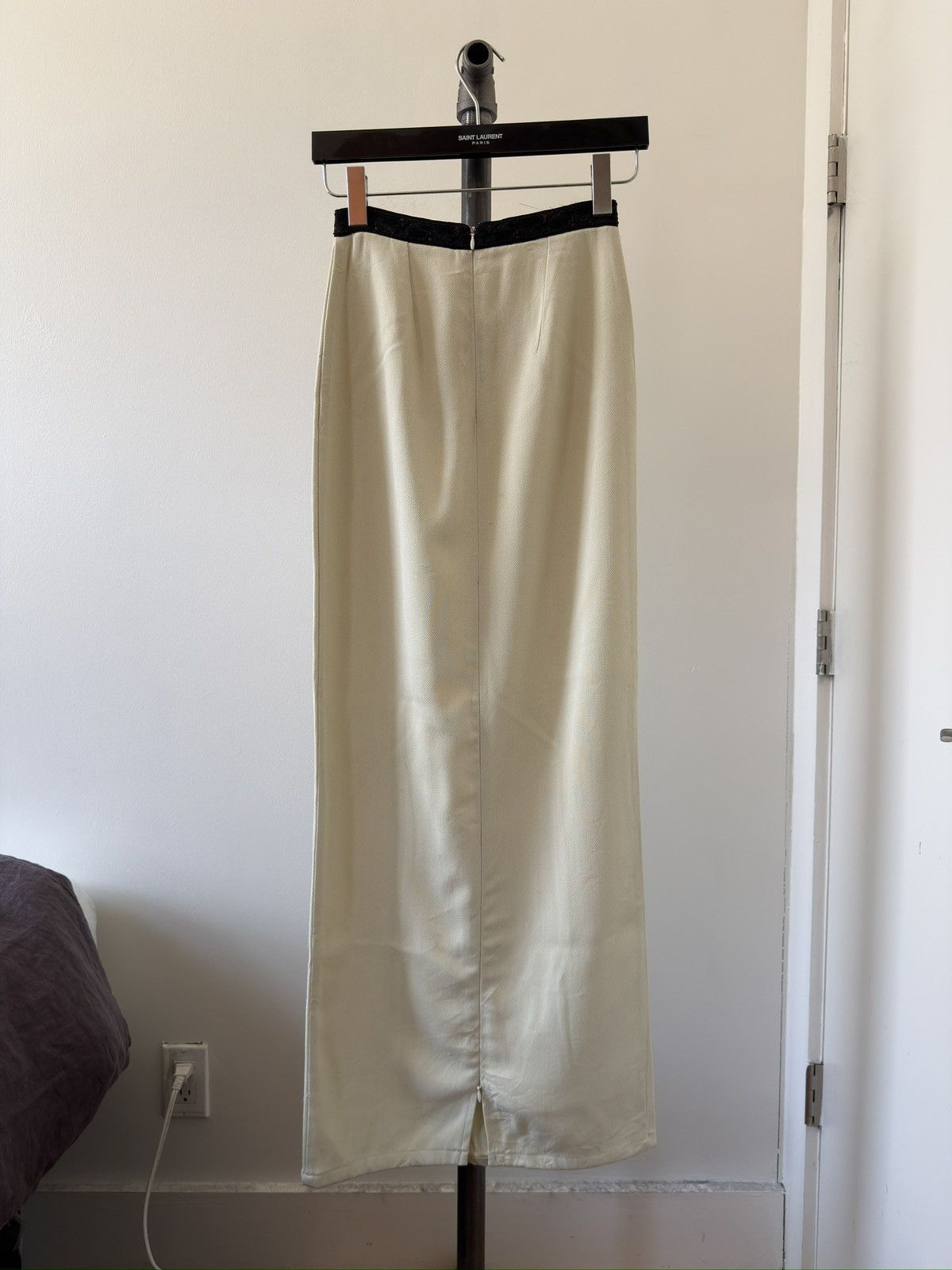 Ann Demeulemeester '90s Embroidered-Waistband Maxi Skirt Size 25" / US 0 / IT 36 - 2 Thumbnail
