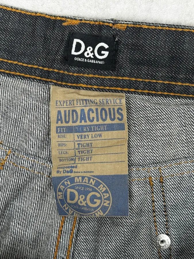 Dolce & Gabbana 2000s Dolce & Gabbana Navy Brut Large Denim Jeans Size US 34 / EU 50 - 10 Thumbnail