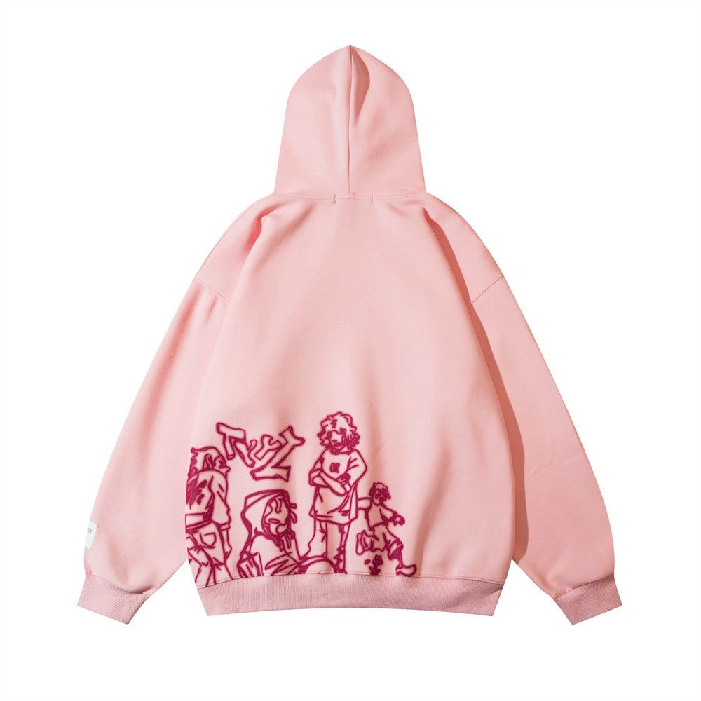 Vintage Men's high street trend loose sports anime cartoon hoodie Size US M / EU 48-50 / 2 - 2 Thumbnail