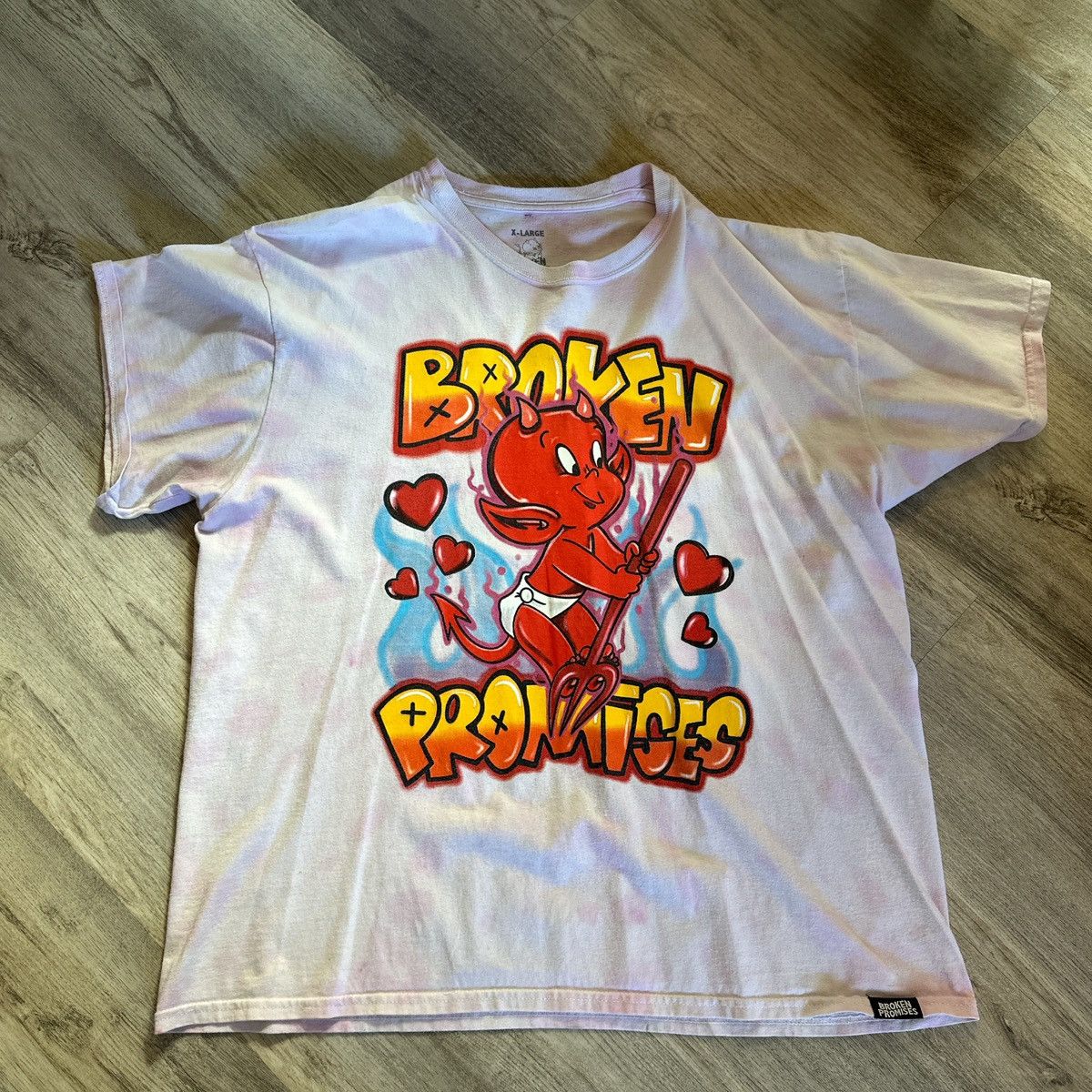 Vintage Broken Promises "Little Devil" Graphic Tee Size US XL / EU 56 / 4 - 1 Preview