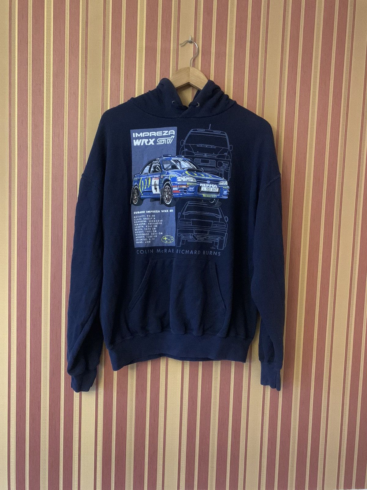 Vintage Subaru Impreza WRX STI Colin McRae and Richard Burns hoodie Size US M / EU 48-50 / 2 - 2 Thumbnail