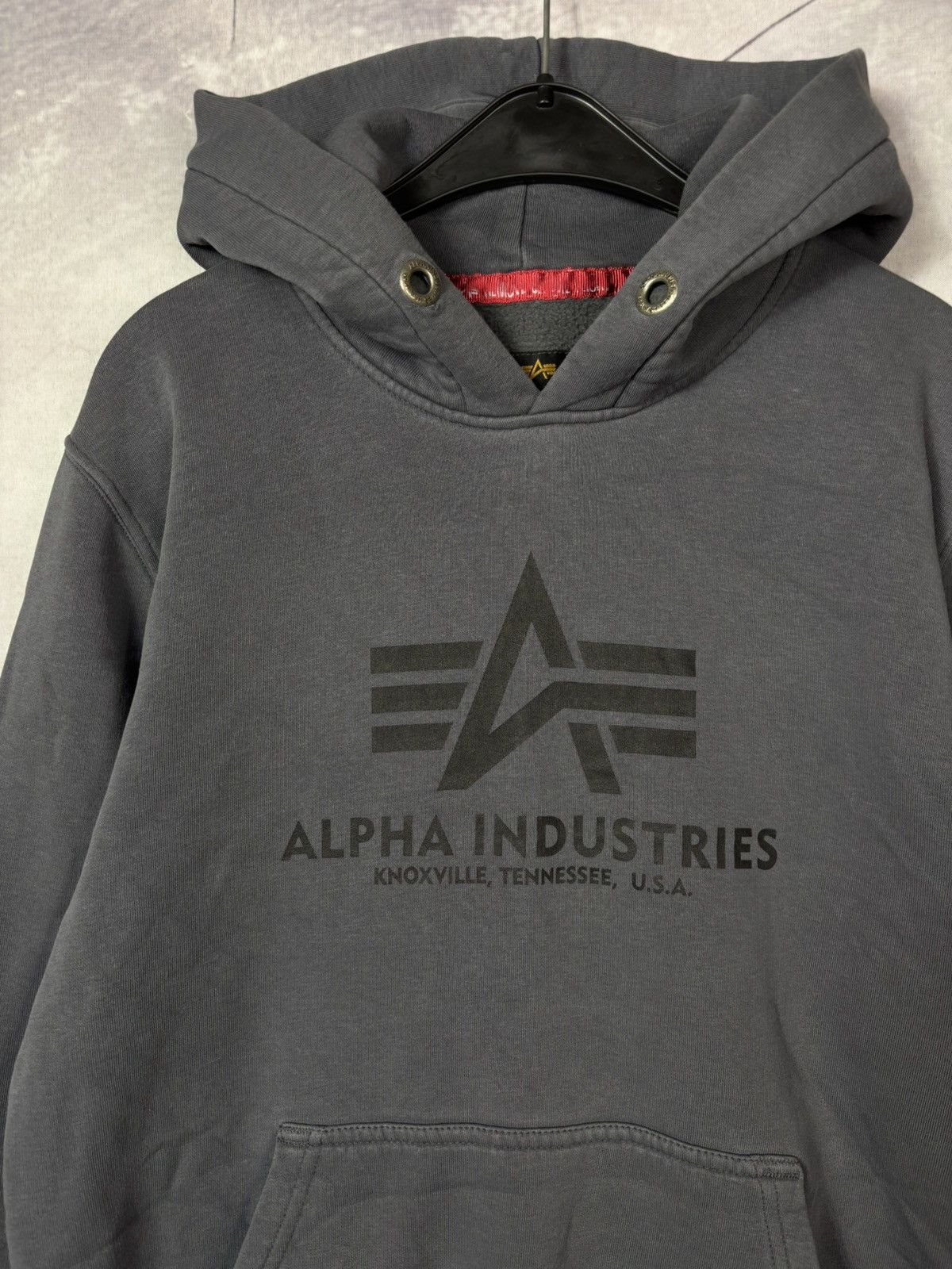 Alpha Industries Alpha Industries Gray Faded Heavy Hoodie Size US M / EU 48-50 / 2 - 4 Thumbnail
