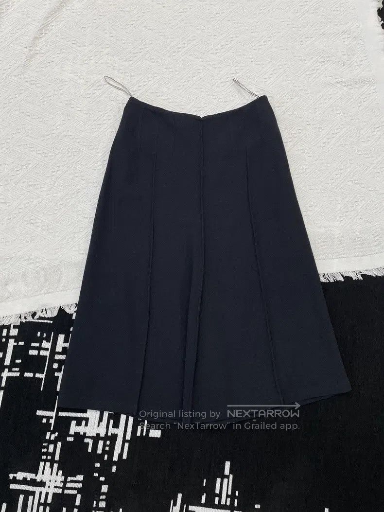 Hermes Hermes Black wool half skirt Size 25" / US 0 / IT 36 - 1 Thumbnail