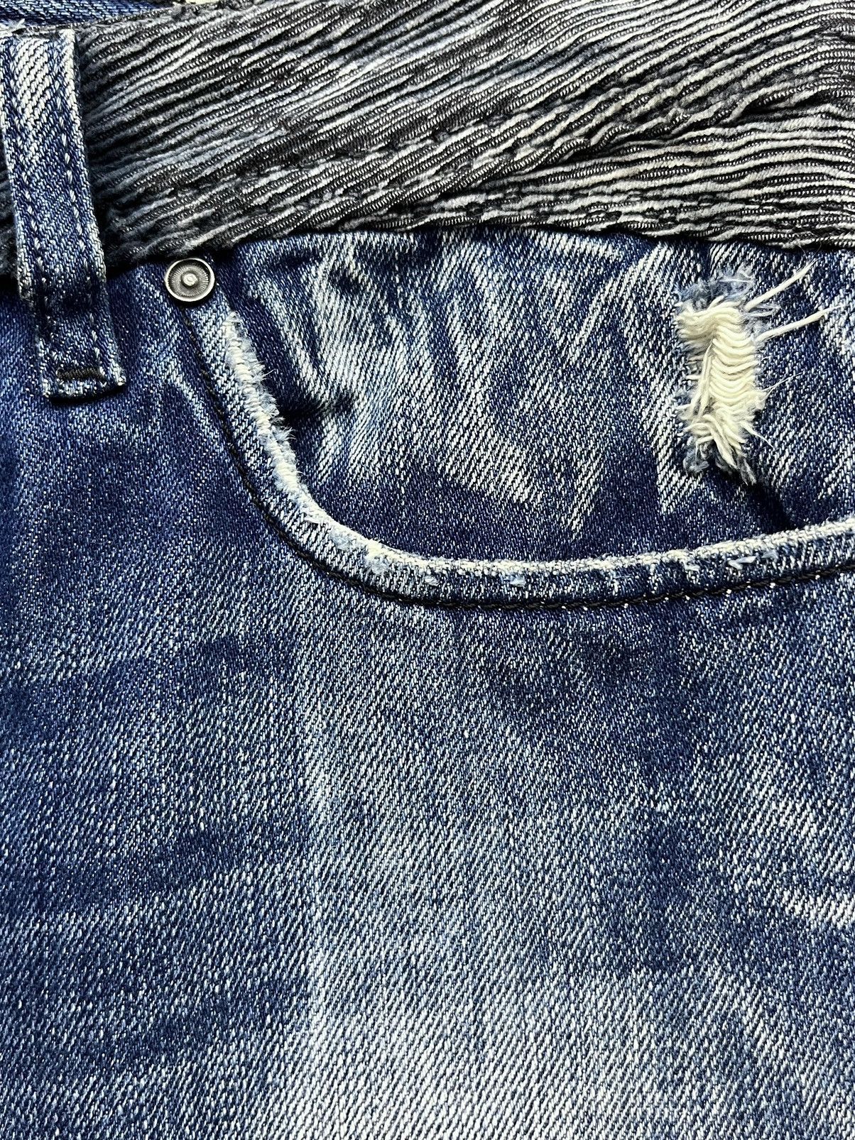 Diesel 🔥DIESEL ACID WASH Distressed Italian Denim FLARE Jeans Size US 30 / EU 46 - 13 Thumbnail