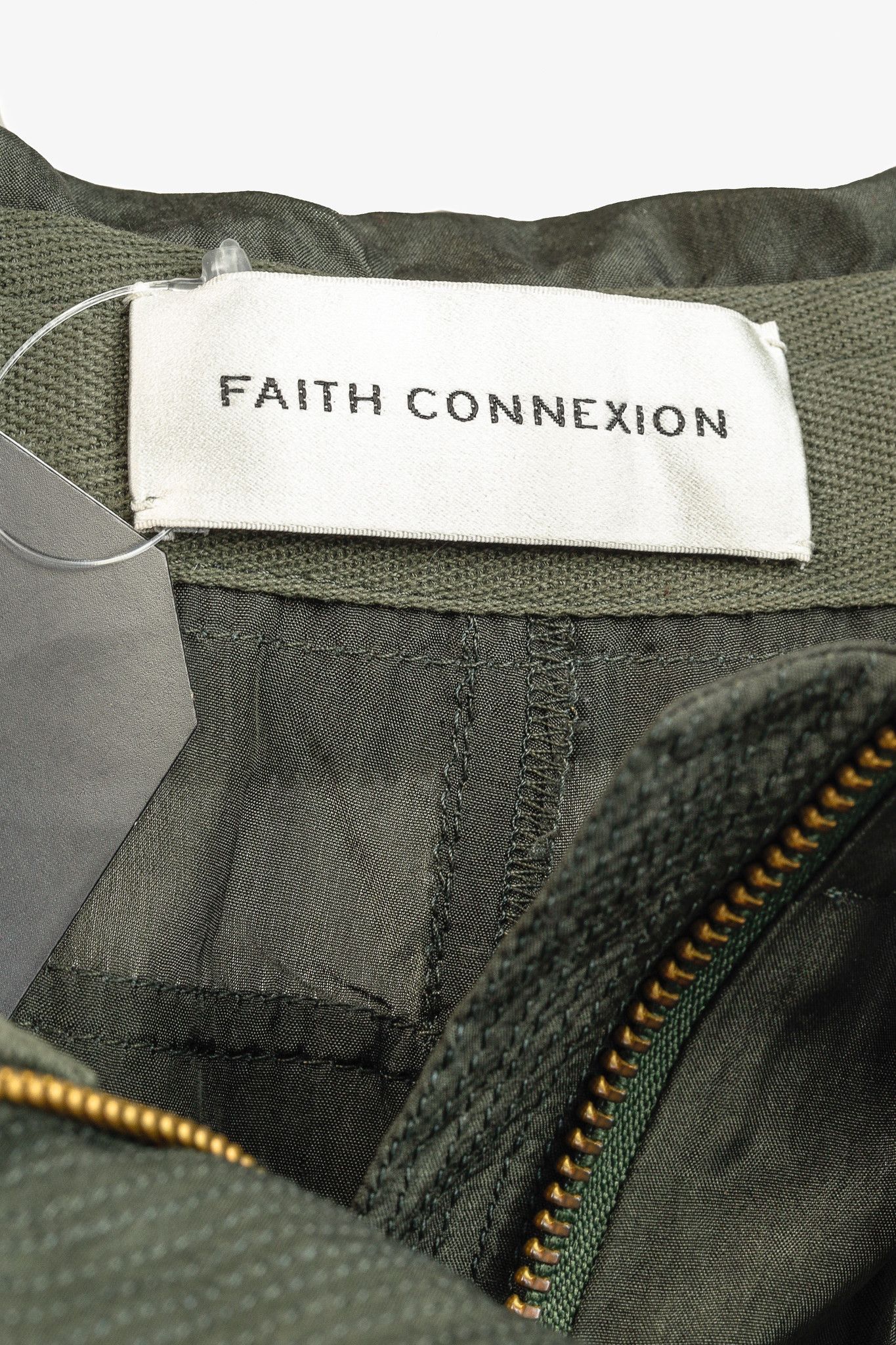 Faith Connexion Faith Connexion Army Khaki Silk Multi Pocket Cargo Pants Size 35" - 4 Thumbnail