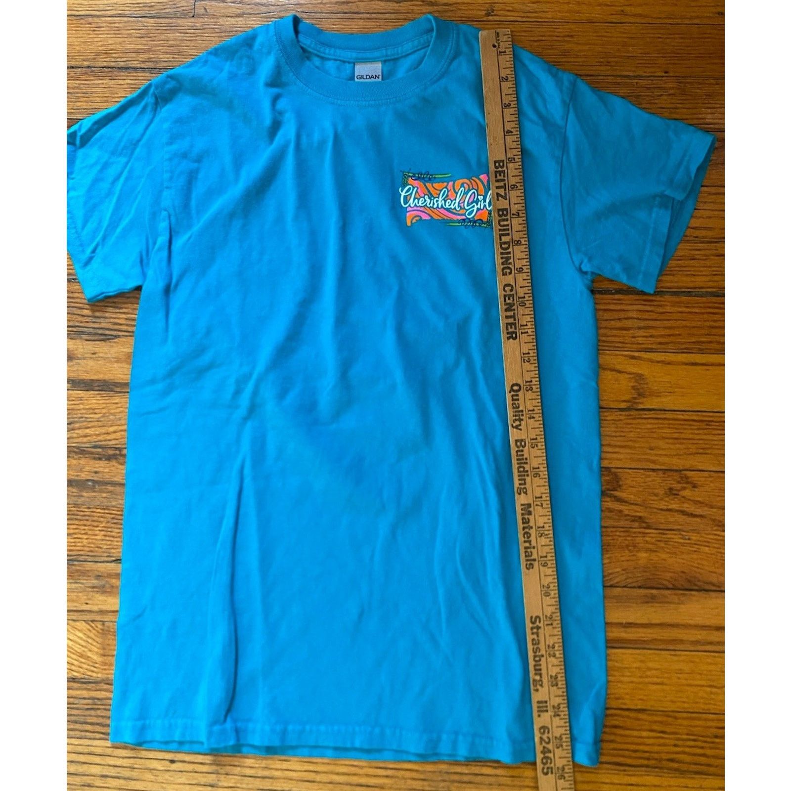 Gildan Cherished Girl Gildan T Shirt Cross Women’s Small Blue Size S / US 4 / IT 40 - 8 Thumbnail