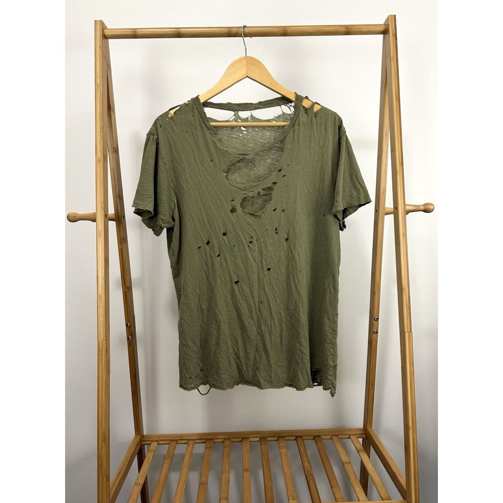 Gap VTG Gap T-Shirt Mens M Green Distressed WIP Workwear Grunge Short Sleeve Size US M / EU 48-50 / 2 - 2 Thumbnail