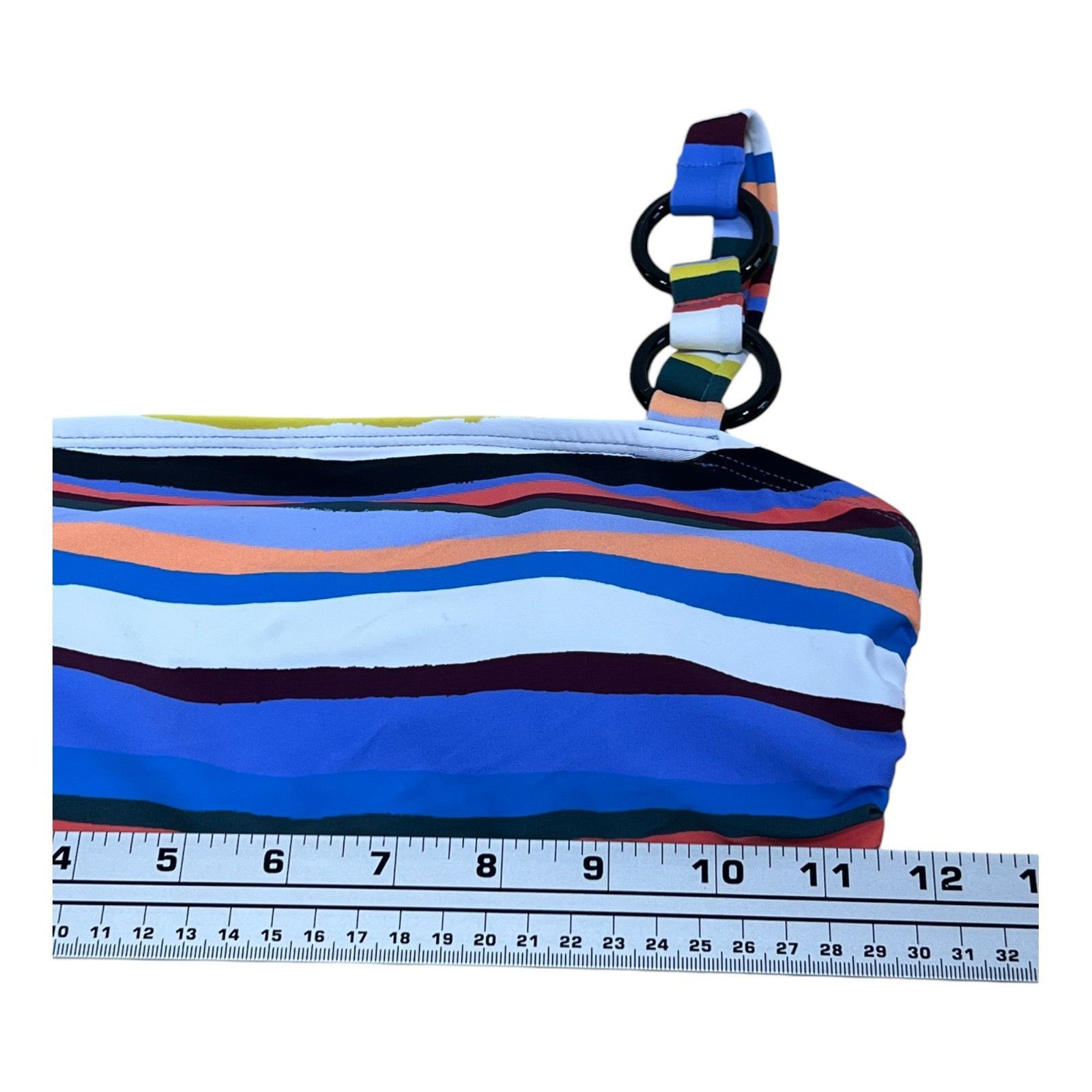 Other Anne Cole - Women's Easy Breezy Stripe Ring Strap Bandeau Sw Size ONE SIZE - 5 Thumbnail