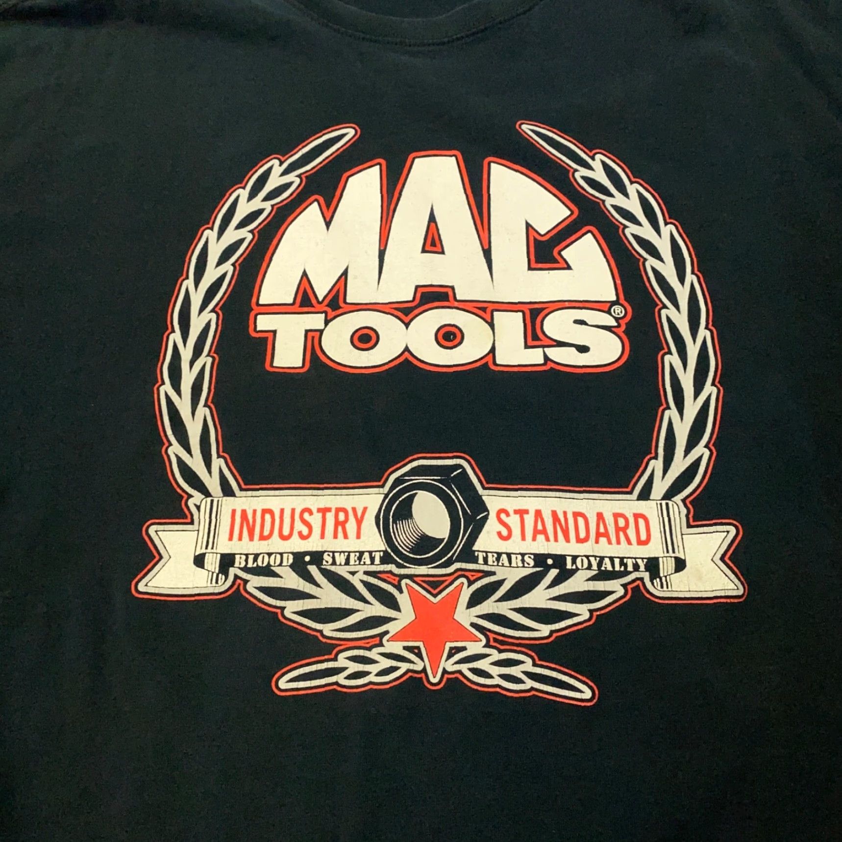 Vintage VINTAGE Mac Tools Mens T-Shirt Size 2X Black Auto Mechanic Garage Workwear Cotton Crew Neck Size US XXL / EU 58 / 5 - 2 Thumbnail