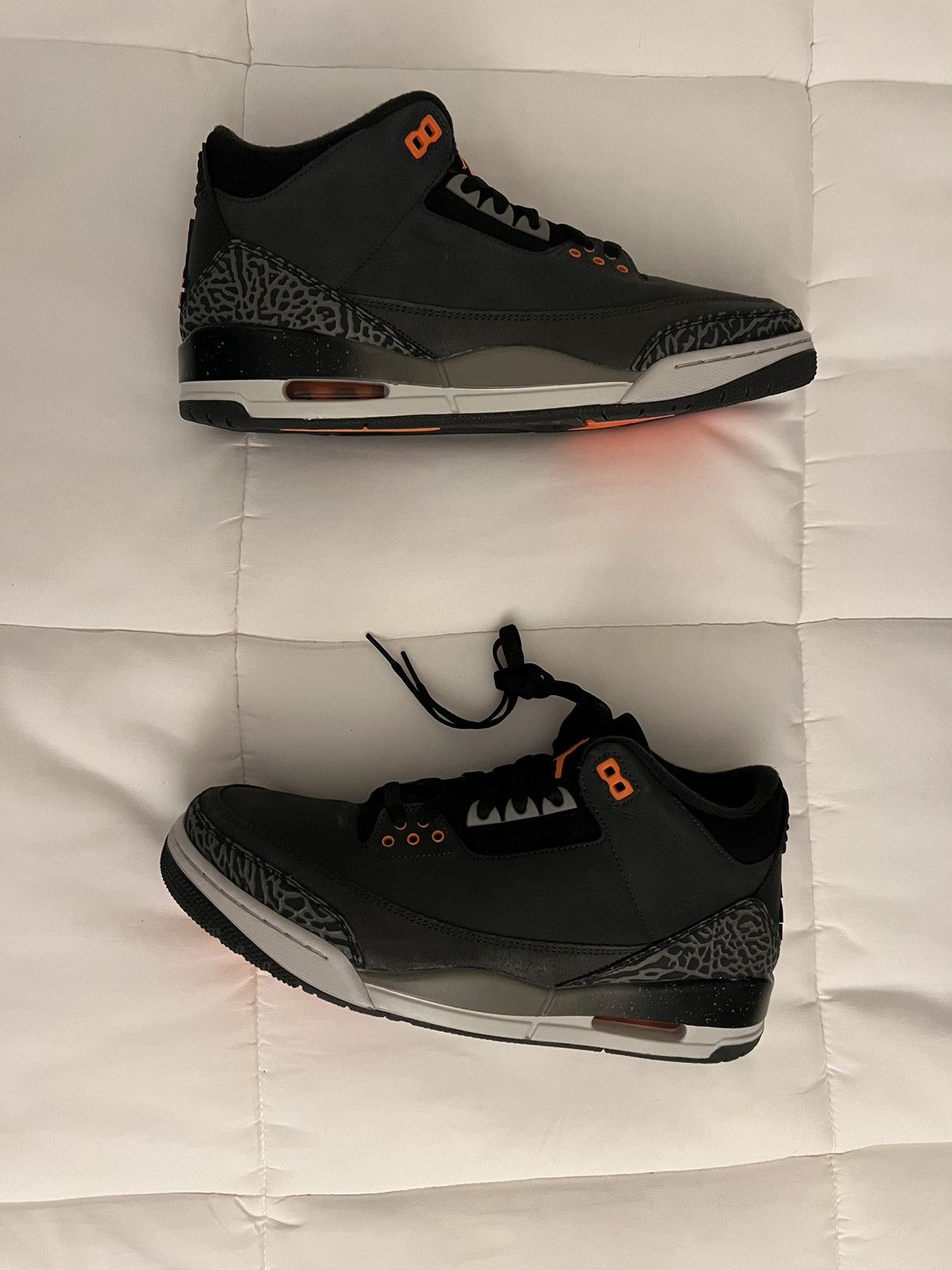 Jordan Brand × Nike Nike Air Jordan Retro 3 AJ3 Fear Pack Grey Orange CT8532-080 Size US 11 / EU 44 - 2 Thumbnail