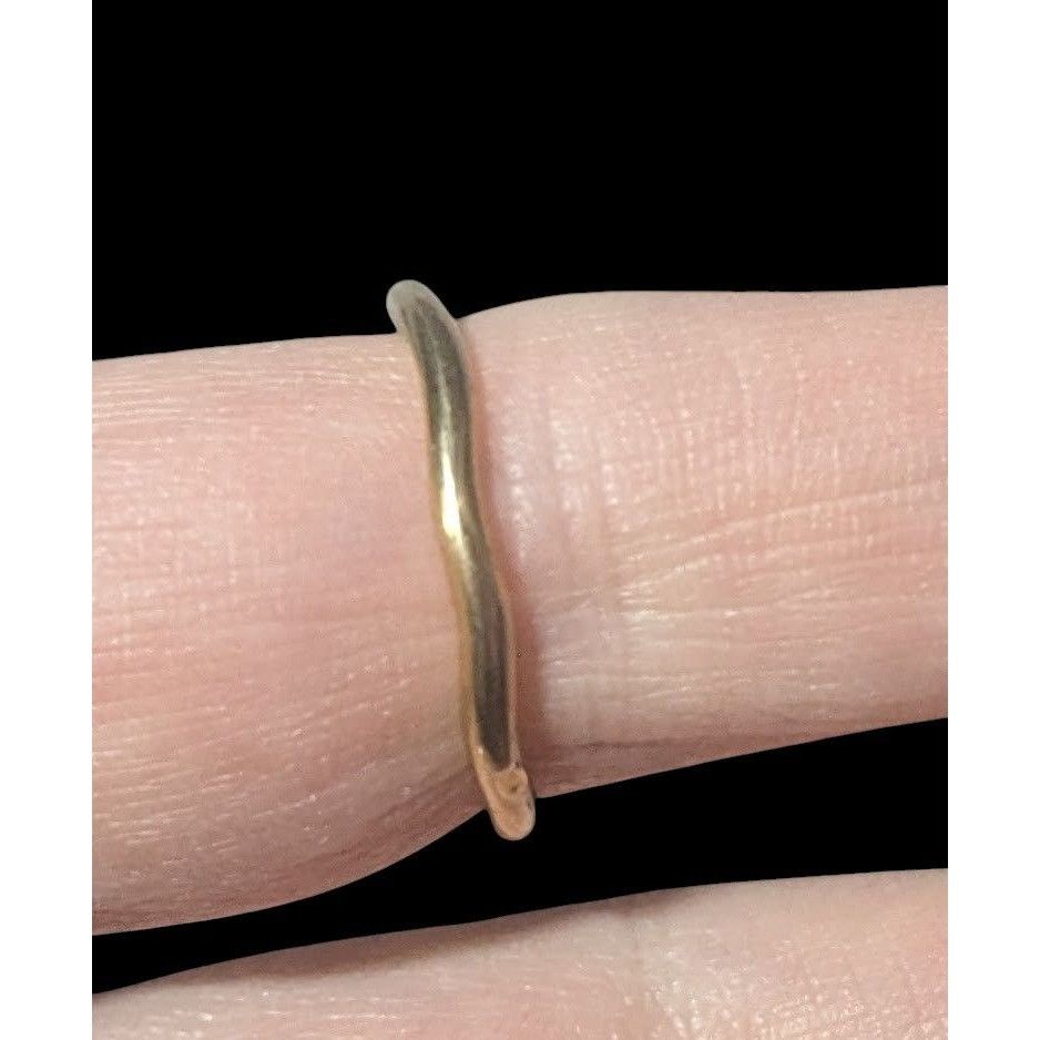 Other Gold Tone Abstract Wiggle Band Ring Size 7 1/4 Size ONE SIZE - 5 Thumbnail