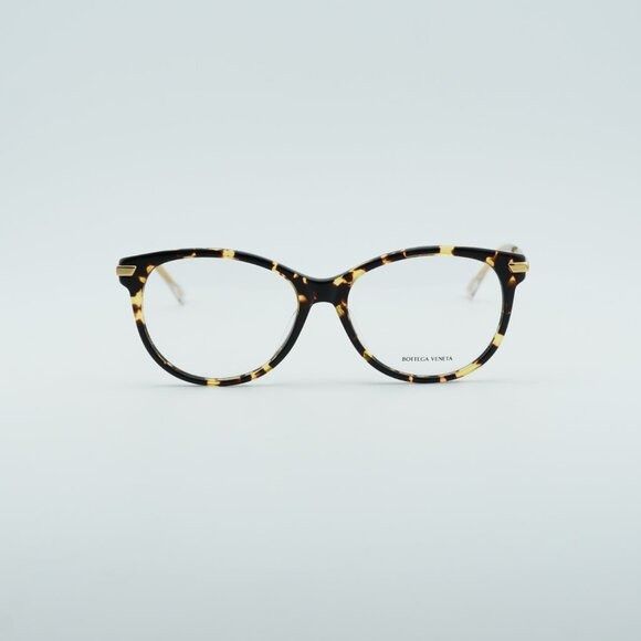 Bottega Veneta Bottega Veneta BV1039O 002 Eyeglasses Havana/Gold 53mm Oval Size ONE SIZE - 5 Thumbnail