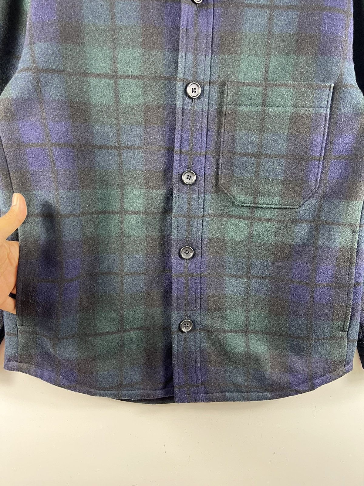 Japanese Brand × Uniqlo 🔥 UNIQLO BLUE TARTAN WOOL JACKET - M Size US S / EU 44-46 / 1 - 4 Thumbnail