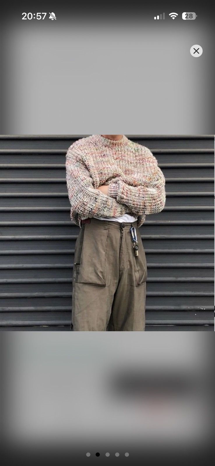 Acne Studios Acne Studios Zora Multicolour Knit Sweater Boxy Oversize Size US XS / EU 42 / 0 - 6 Thumbnail