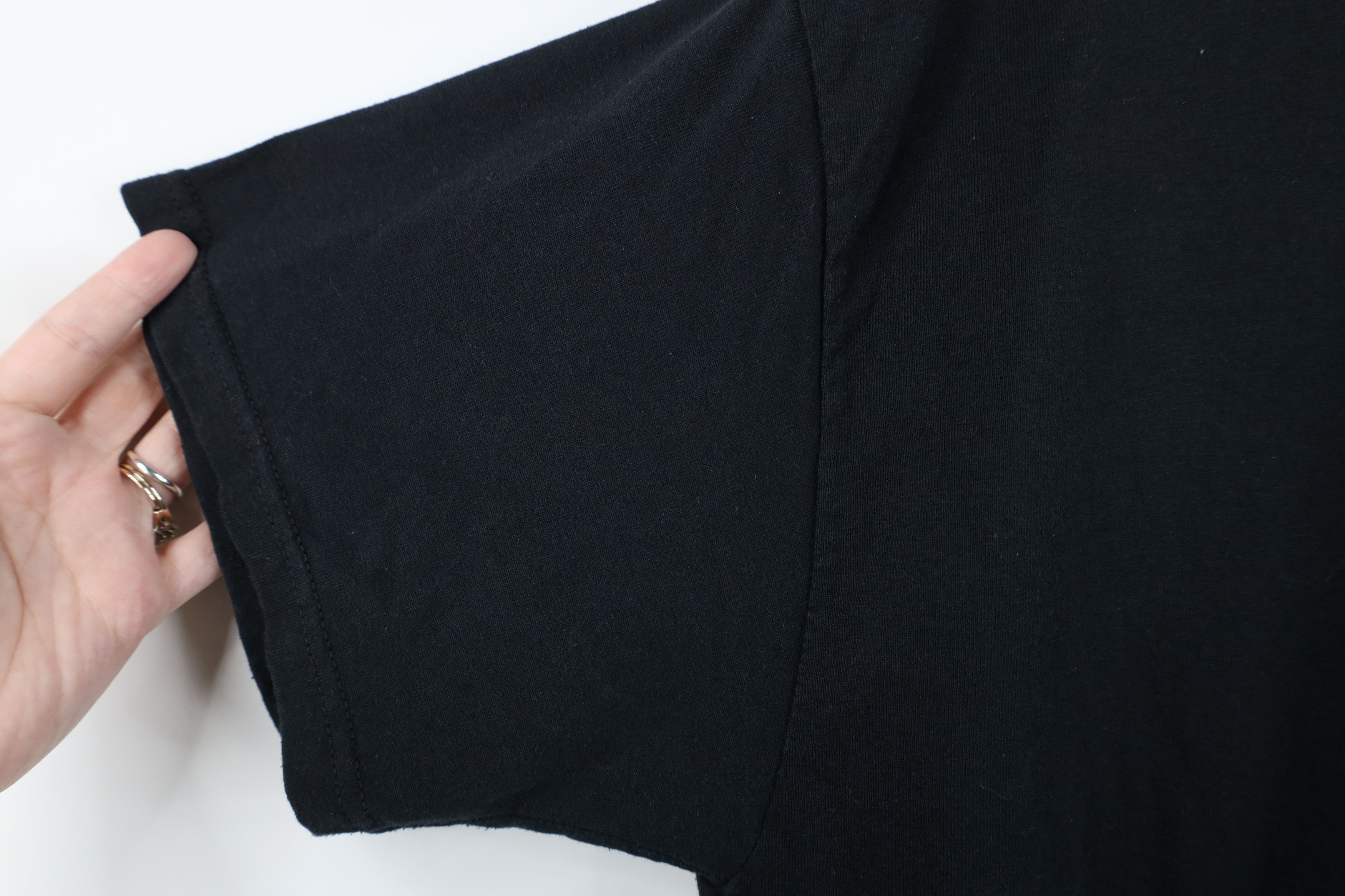 Vintage Vintage 90s Y2K Streetwear Blank Heavyweight T-Shirt Black Size US L / EU 52-54 / 3 - 7 Thumbnail