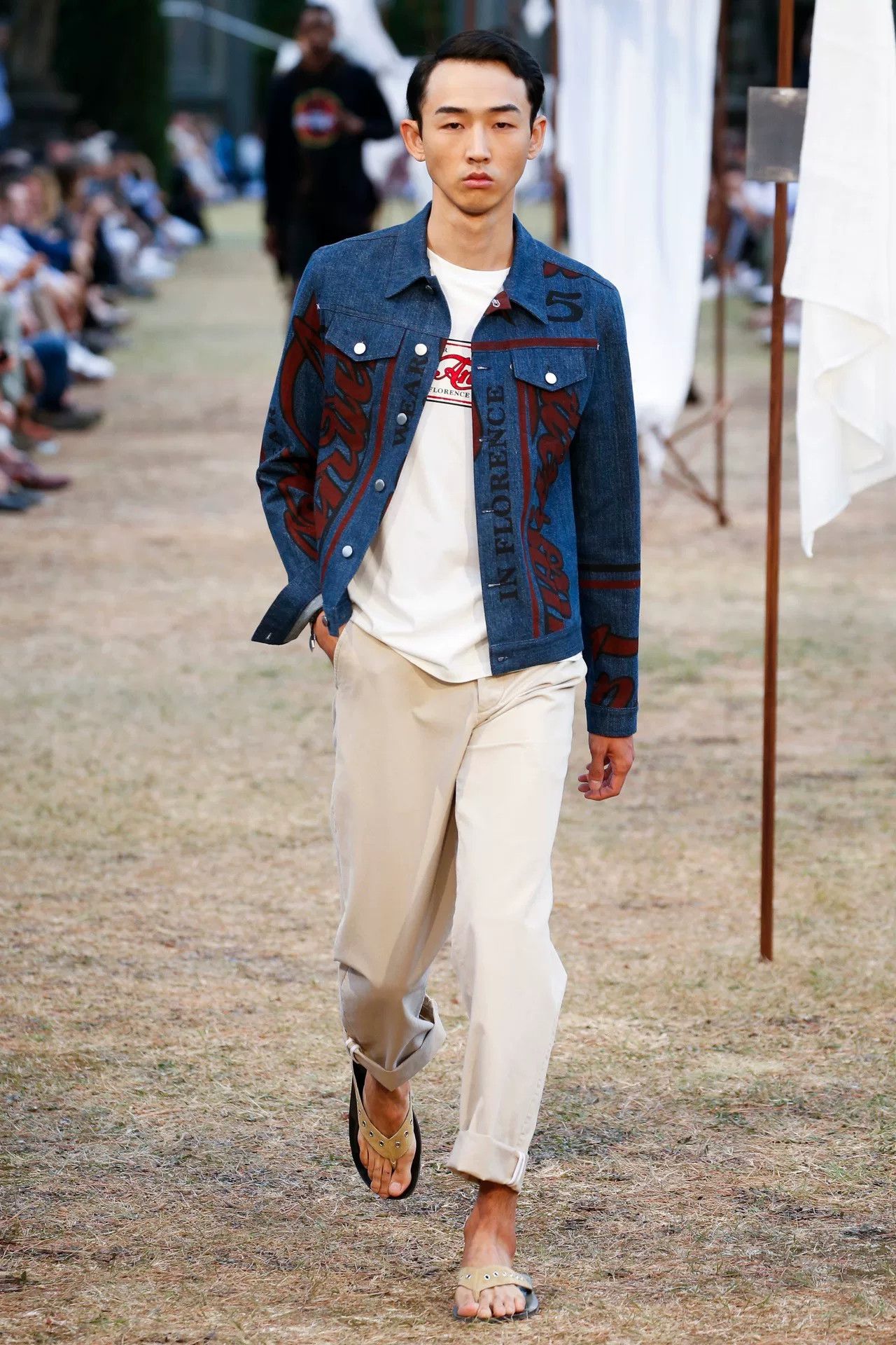 JW Anderson JW Anderson Graffiti Denim Coat Size US S / EU 44-46 / 1 - 1 Thumbnail
