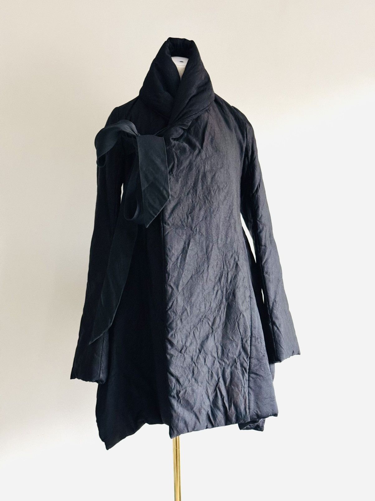 Revillon Goth Revillon by Rick Owens black puffer coat w/ tie closure Size S / US 4 / IT 40 - 1 Thumbnail