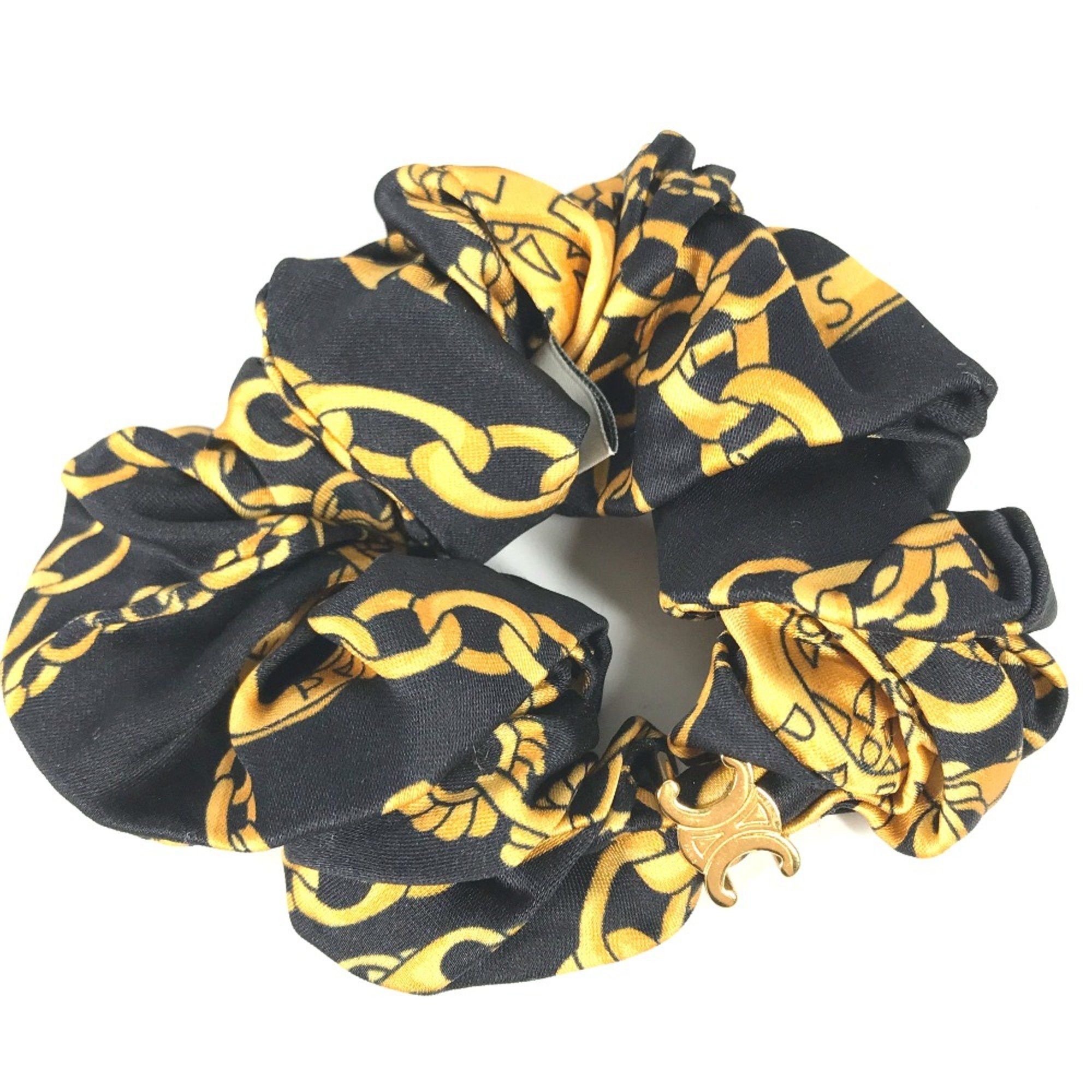Celine CELINE Triomphe hair accessories hair rubber Shush Black yellow Size ONE SIZE - 1 Thumbnail
